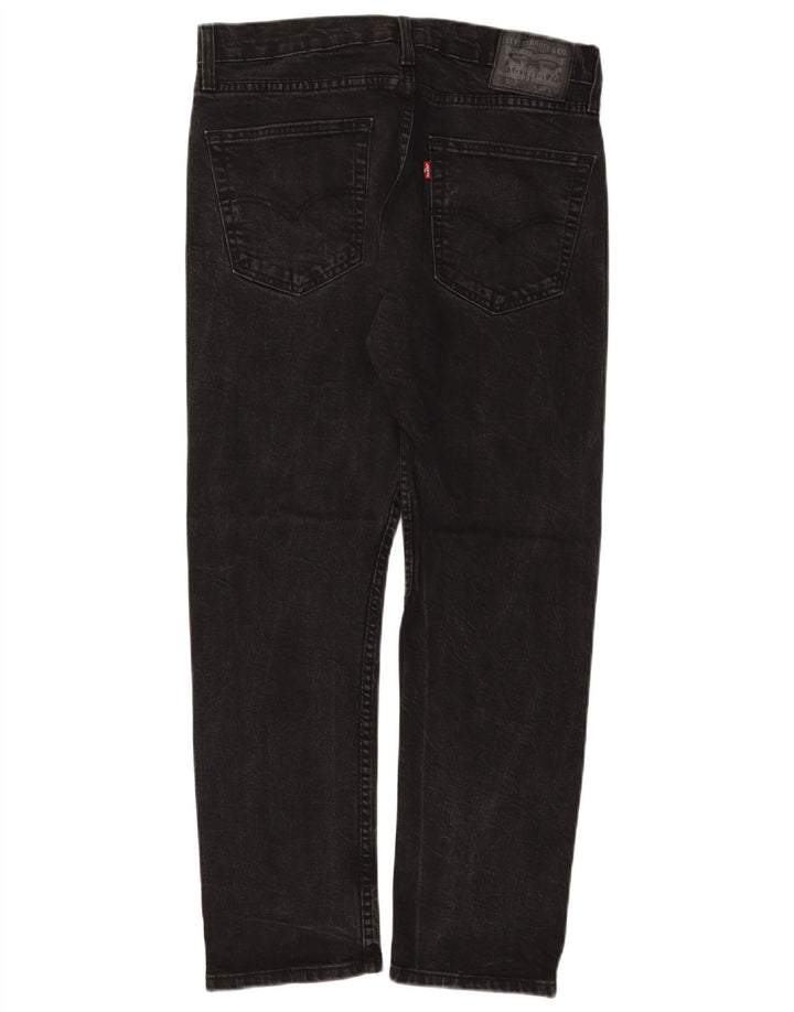 LEVI'S Mens 502 Tapered Jeans W32 L30 Black Cotton