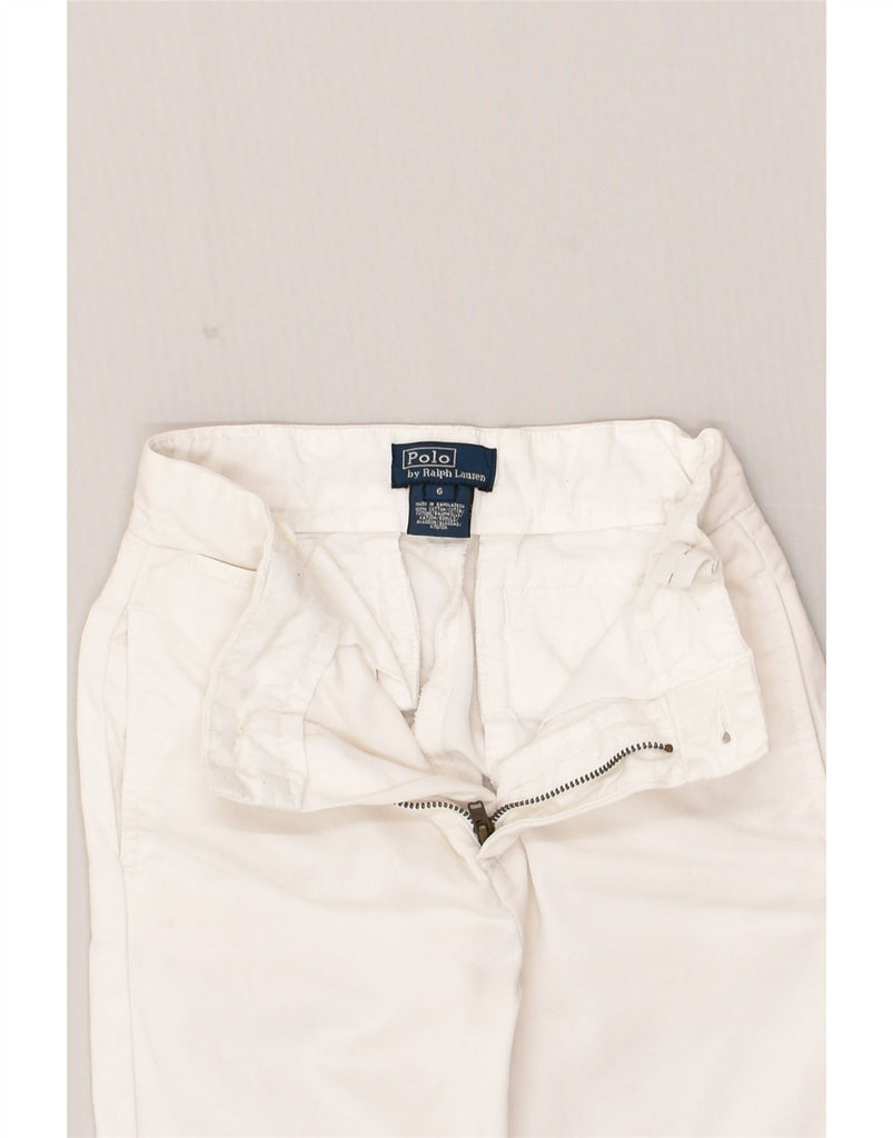 POLO RALPH LAUREN Boys Straight Casual Trousers 5-6 Years W20 L20  White | Vintage Polo Ralph Lauren | Thrift | Second-Hand Polo Ralph Lauren | Used Clothing | Messina Hembry 