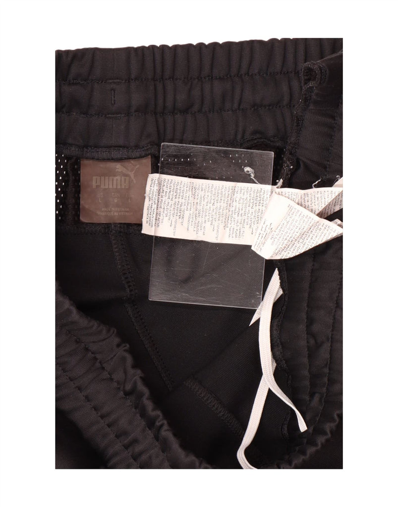 PUMA Mens Tracksuit Trousers Large  Black Colourblock Polyester Vintage Puma and Second-Hand Puma from Messina Hembry 