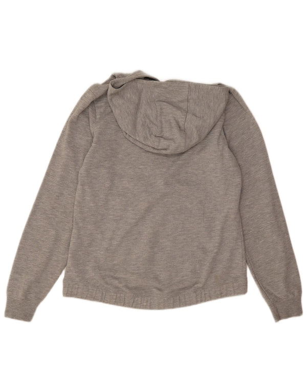 Champion Girls Graphic Hoodie Jumper 13-14 Years XL Grey Flecked Cotton