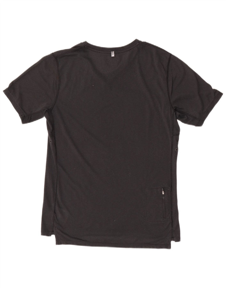 Nike Mens Dri Fit T-Shirt Top Medium Black Polyester