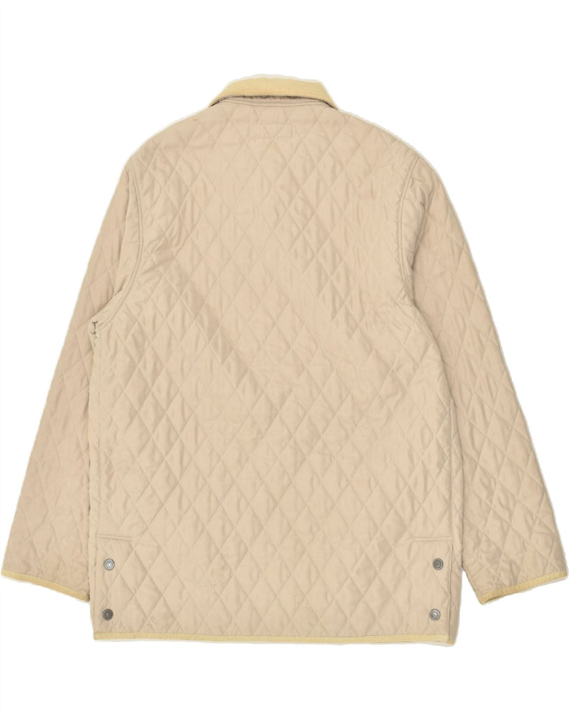 ARMATA DI MARE Mens Quilted Jacket UK 40 Large Beige Polyester Vintage Armata Di Mare and Second-Hand Armata Di Mare from Messina Hembry 