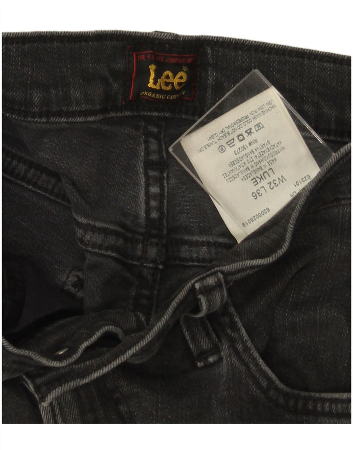Lee Mens Luke Slim Jeans W32 L36 Grey Cotton