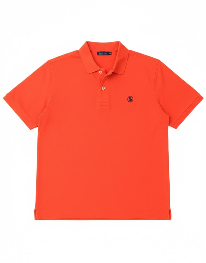 Lacoste Mens Polo Shirt Size 4 Medium Red Cotton