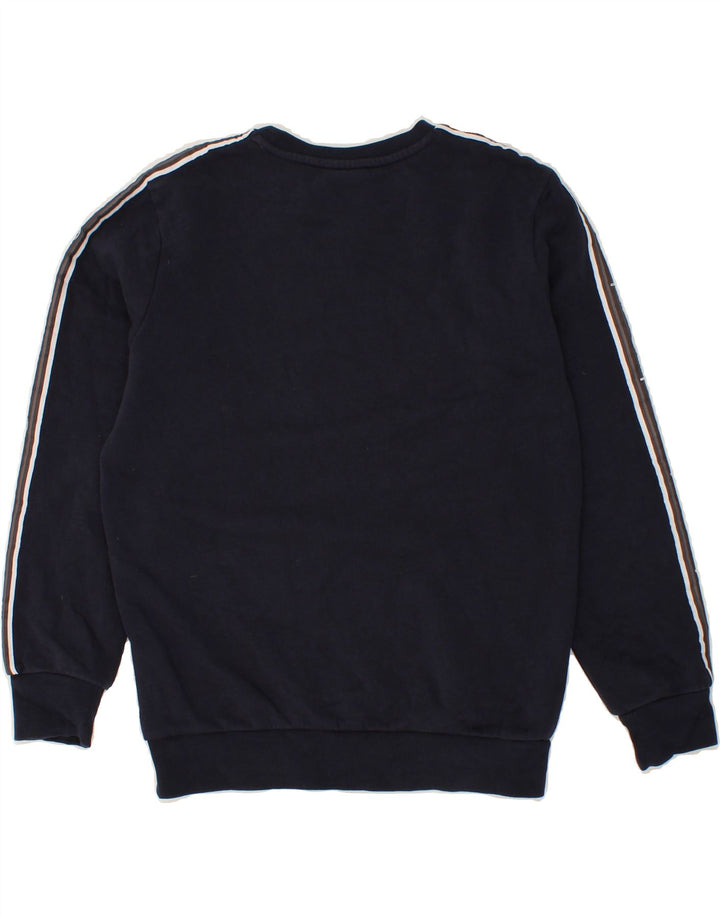 CHAMPION Boys Graphic Sweatshirt Jumper 11-12 Years Large  Navy Blue Vintage Champion and Second-Hand Champion from Messina Hembry 