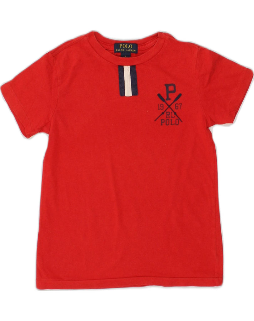 POLO RALPH LAUREN Boys T-Shirt Top 4-5 Years Red Cotton | Vintage Polo Ralph Lauren | Thrift | Second-Hand Polo Ralph Lauren | Used Clothing | Messina Hembry 