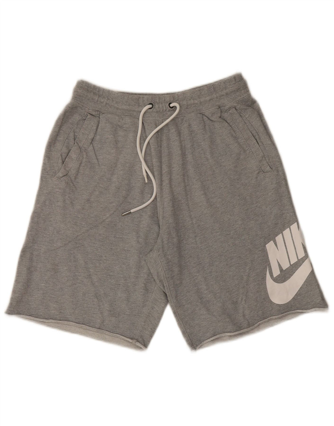 Nike Mens Graphic Sport Shorts Medium Grey Flecked Cotton