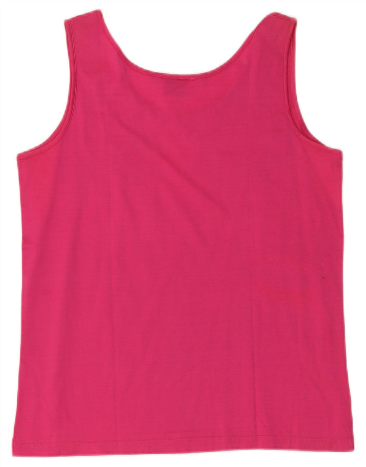 Fiorella Womens Vest Top UK 14 Medium Pink