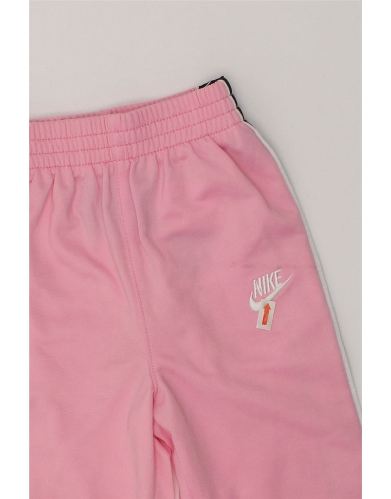 NIKE Baby Boys Joggers Tracksuit Trousers 9-12 Months Pink Polyester | Vintage Nike | Thrift | Second-Hand Nike | Used Clothing | Messina Hembry 