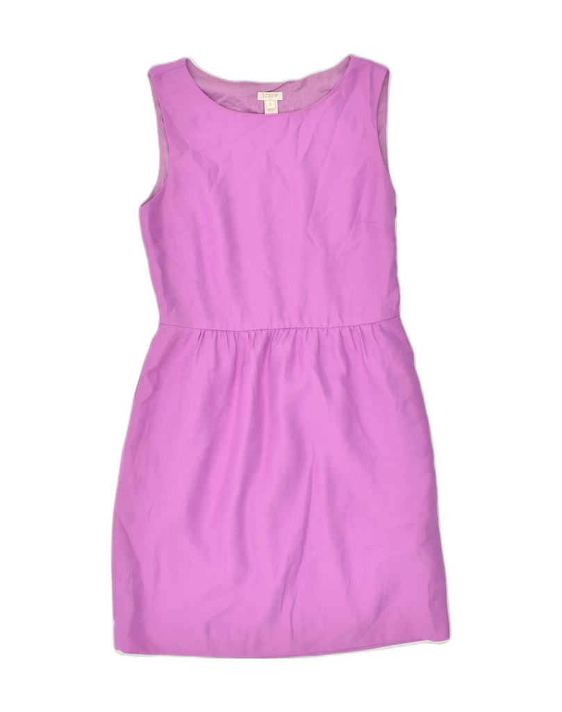 J. CREW Womens Sheath Dress UK 8 Small Purple Polyester | Vintage J. Crew | Thrift | Second-Hand J. Crew | Used Clothing | Messina Hembry 