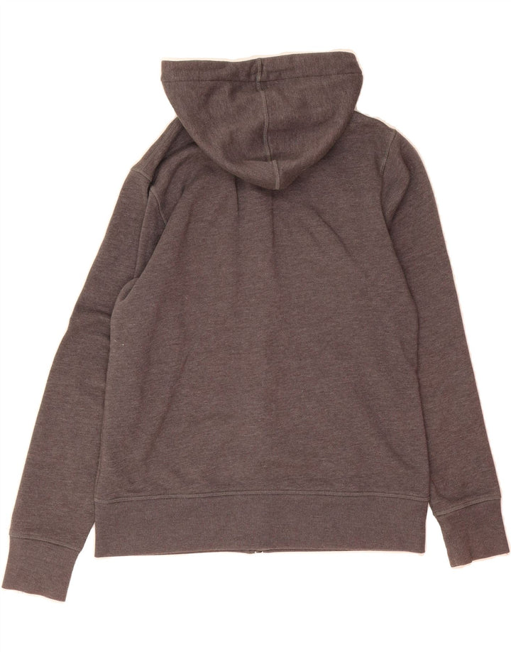ASICS Womens Zip Hoodie Sweater UK 10 Small Grey Cotton Vintage Asics and Second-Hand Asics from Messina Hembry 