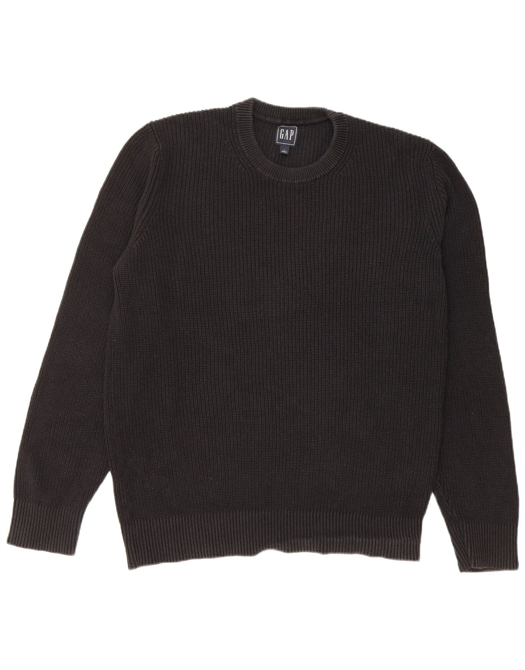 Gap Mens Crew Neck Jumper Sweater Medium Black Cotton