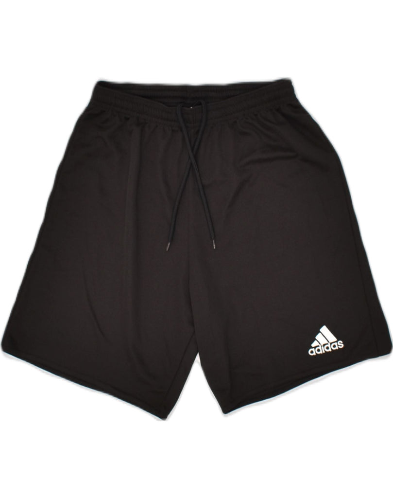 ADIDAS Mens Sport Shorts Small Black Polyester | Vintage Adidas | Thrift | Second-Hand Adidas | Used Clothing | Messina Hembry 