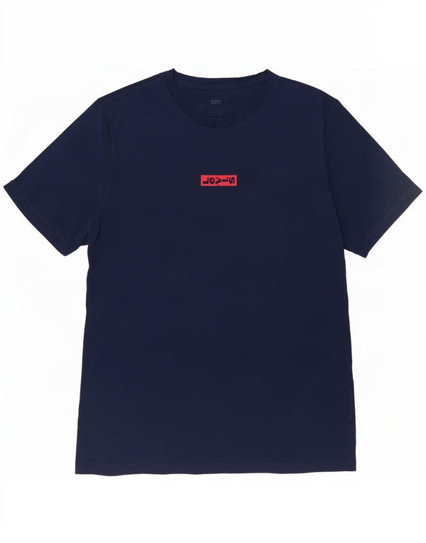 Levi's Mens Short Sleeve Regular Graphic T-Shirt Top Medium Navy Blue