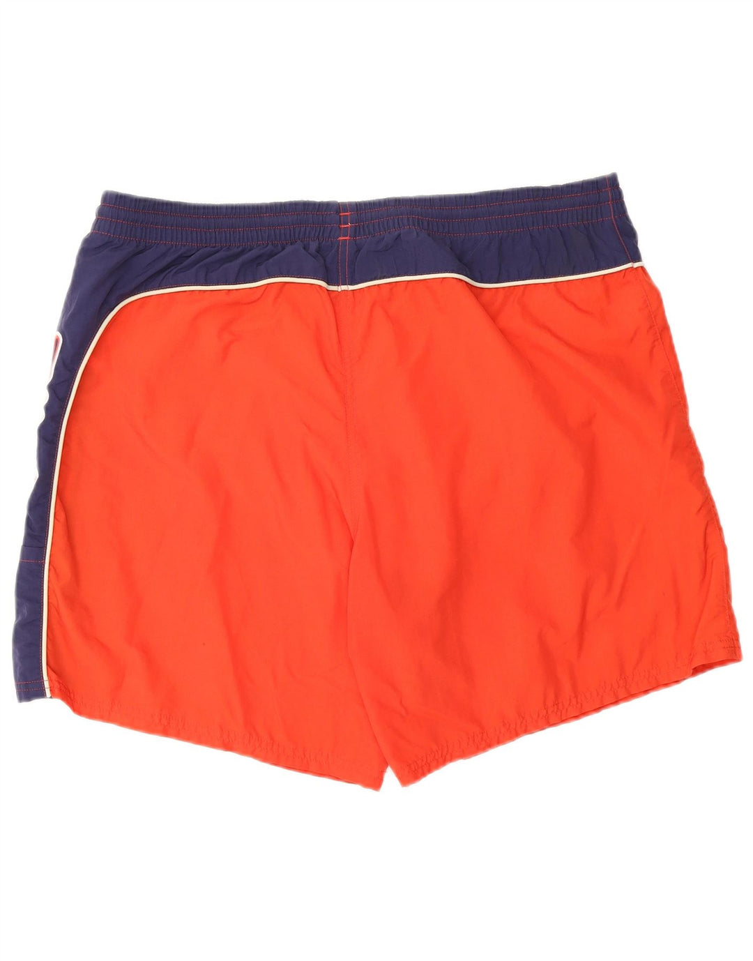 Fila Mens Graphic Swimming Shorts Large Red Colourblock Polyamide