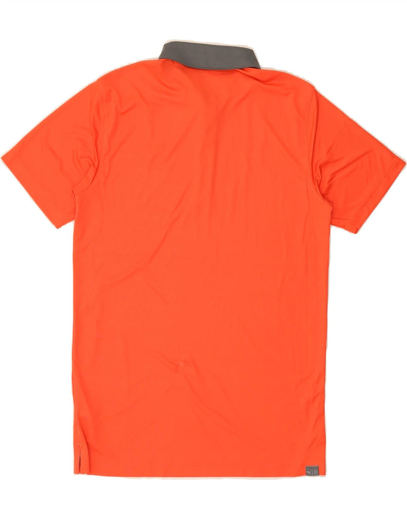 PUMA Mens Polo Shirt Small Orange Polyester Vintage Puma and Second-Hand Puma from Messina Hembry 