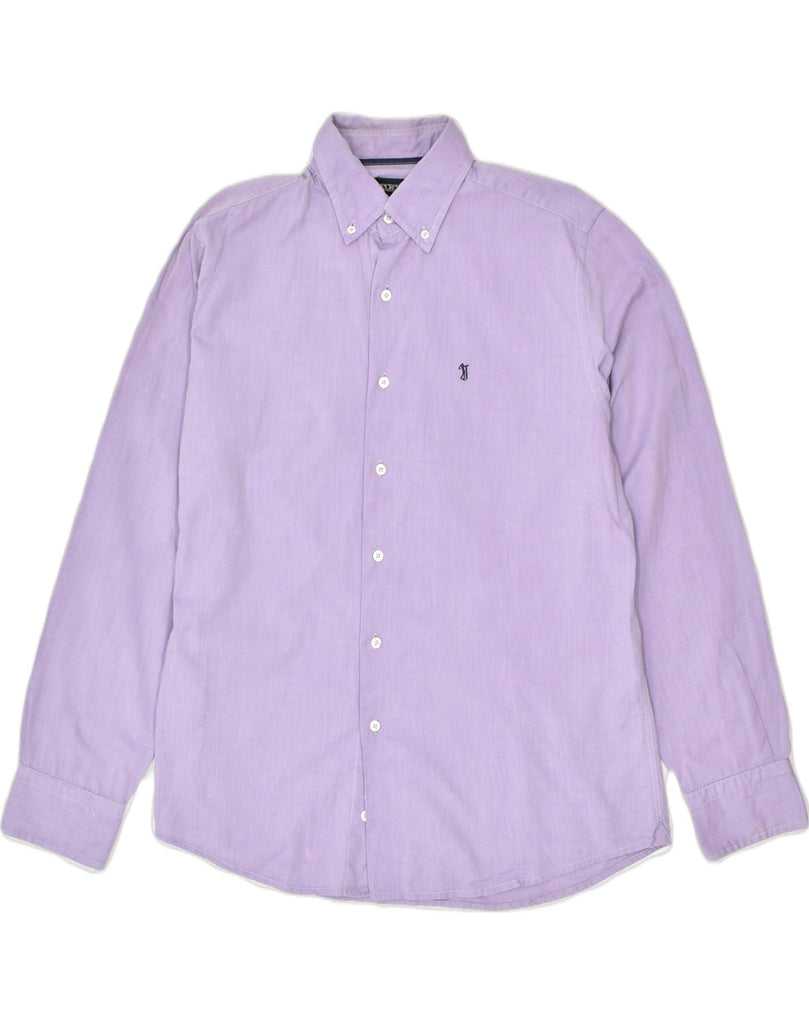 JECKERSON Mens Shirt Large Purple Cotton | Vintage | Thrift | Second-Hand | Used Clothing | Messina Hembry 