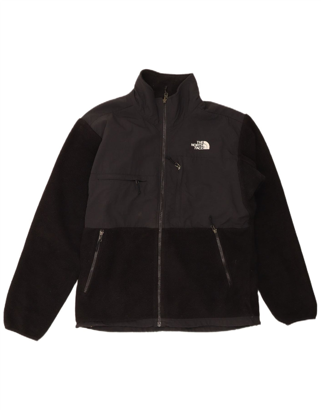 THE NORTH FACE Mens Fleece Jacket UK 38 Medium Black Colourblock Polyester