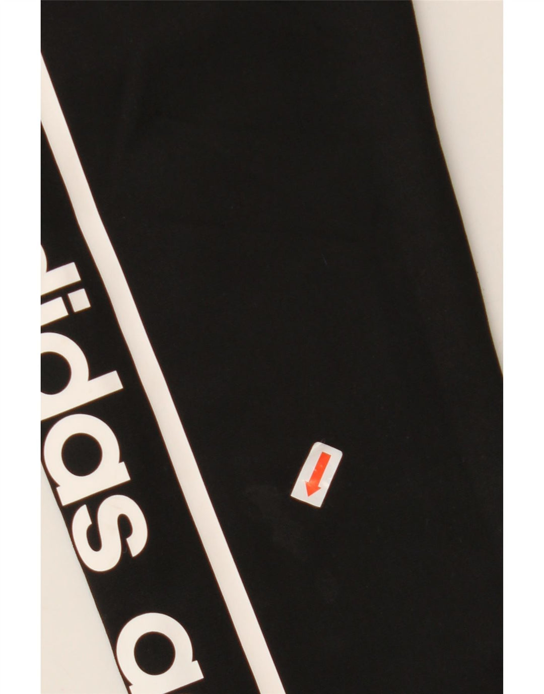 Adidas Womens Oversized Graphic Hoodie Jumper UK 8/10 Small Black Polyester