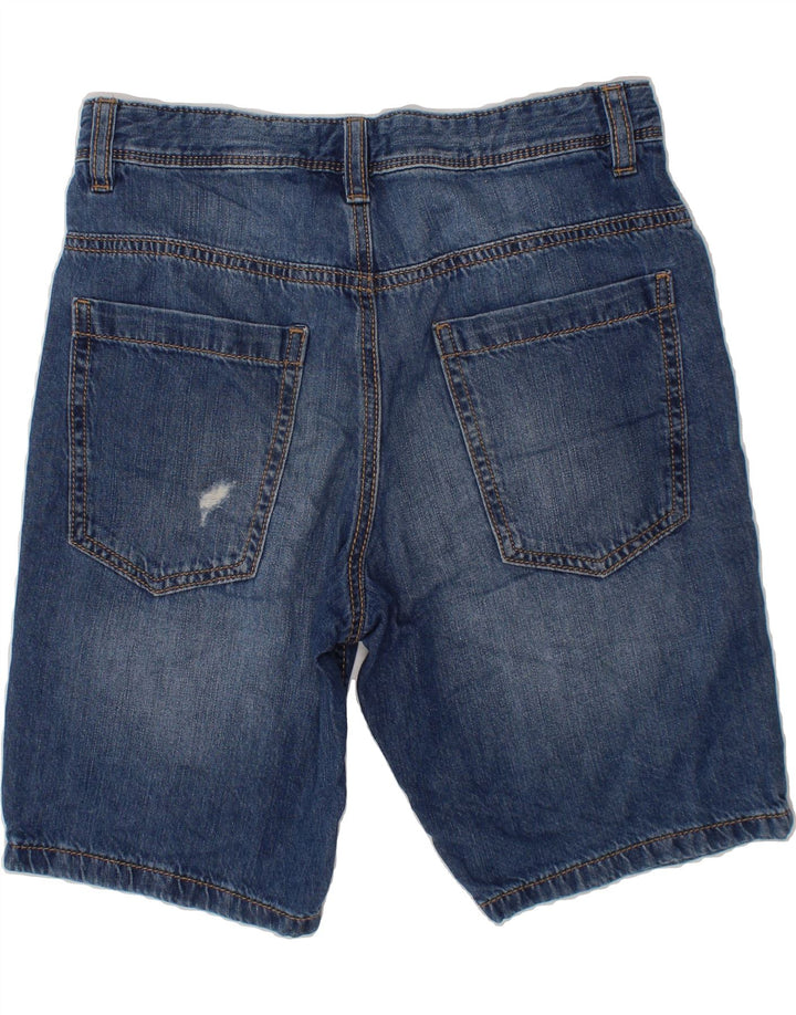 BENETTON Boys Denim Shorts 8-9 Years Large W23 Blue Cotton Vintage Benetton and Second-Hand Benetton from Messina Hembry 