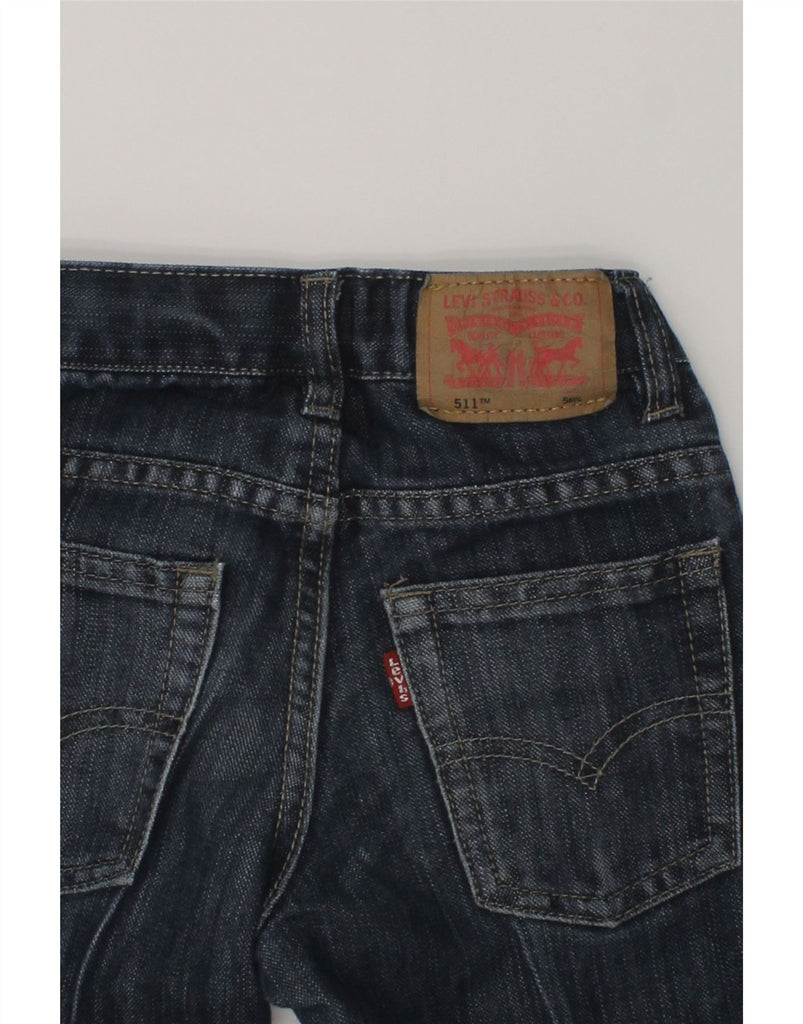 LEVI'S Boys 511 Slim Jeans 4-5 Years W20 L19  Navy Blue Cotton | Vintage Levi's | Thrift | Second-Hand Levi's | Used Clothing | Messina Hembry 