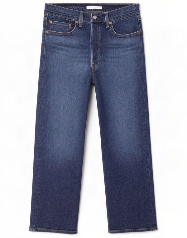 Levi's Womens Ribcage Straight Jeans W30 L26 Blue