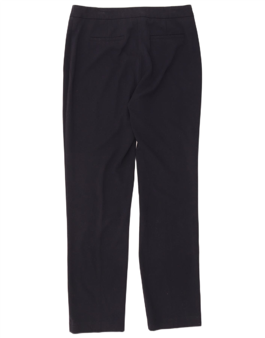 Marks & Spencer Womens Slim Suit Trousers UK 12 Medium W32 L31 Navy Blue