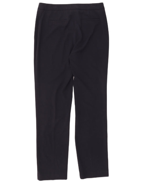 Marks & Spencer Womens Slim Suit Trousers UK 12 Medium W32 L31 Navy Blue