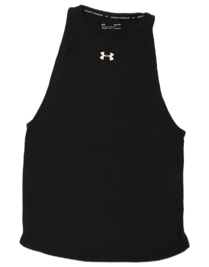 Under Armour Mens Fitted Graphic Vest Top Medium Black Polyester