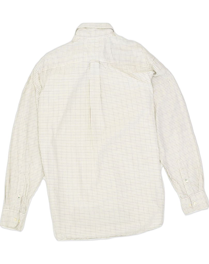 TOMMY HILFIGER Mens Shirt Size 15 1/2 Medium White Check Cotton | Vintage | Thrift | Second-Hand | Used Clothing | Messina Hembry 