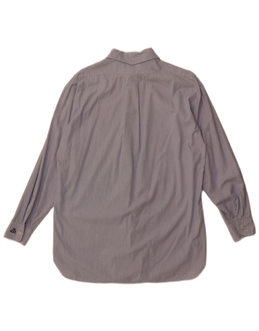 Emporio Armani Womens Shirt IT 42 Medium Blue Check Cotton