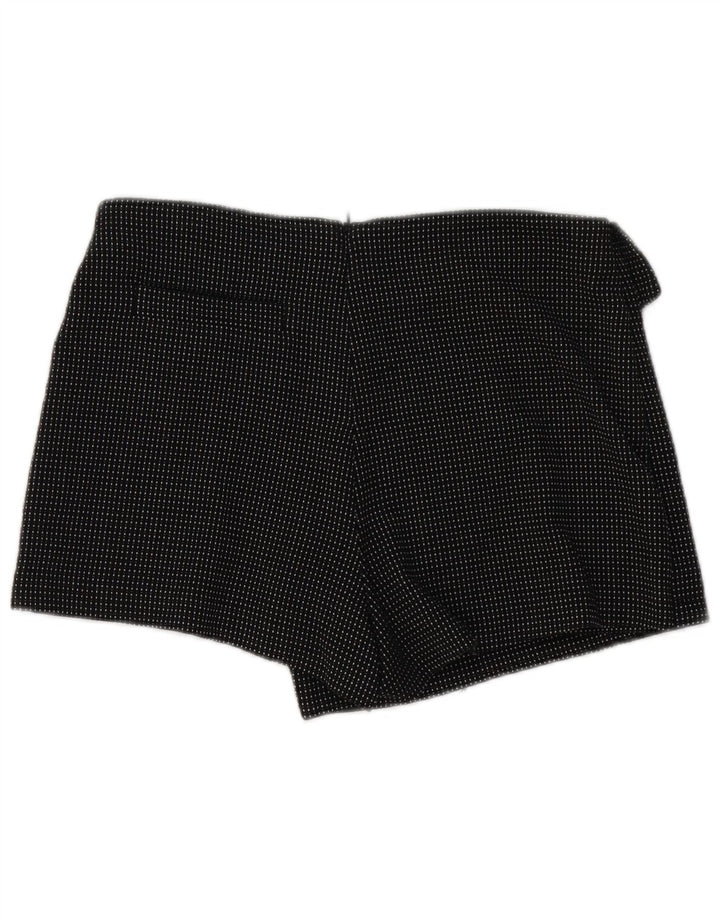 Zara Womens Mini Wrap Skirt Medium W30  Black Geometric