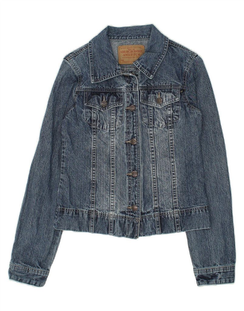 ABERCROMBIE & FITCH Womens Denim Jacket UK 14 Large Blue | Vintage Abercrombie & Fitch | Thrift | Second-Hand Abercrombie & Fitch | Used Clothing | Messina Hembry 