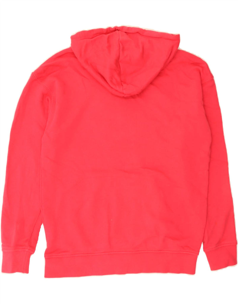 ADIDAS Womens Oversized Graphic Hoodie Jumper UK 10 Small  Pink Cotton Vintage Adidas and Second-Hand Adidas from Messina Hembry 