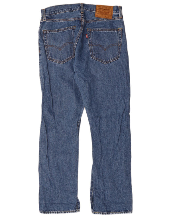 Levi's Mens Straight Jeans W29 L30 Blue Cotton