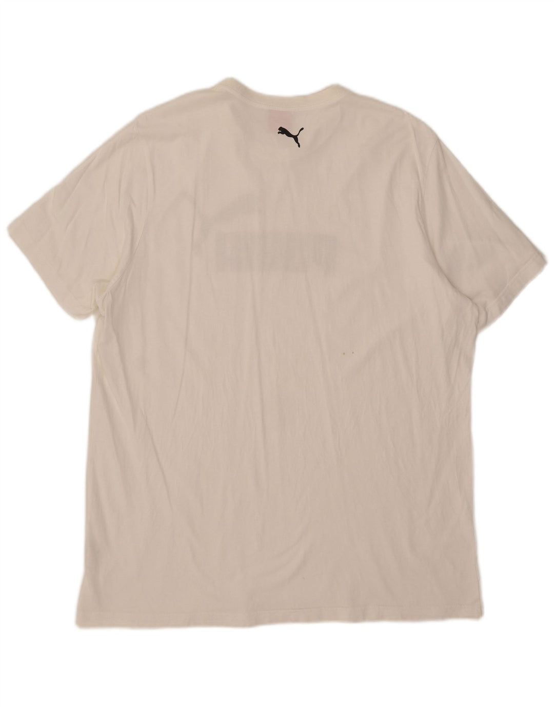 Puma Mens Graphic T-Shirt Top 2XL White