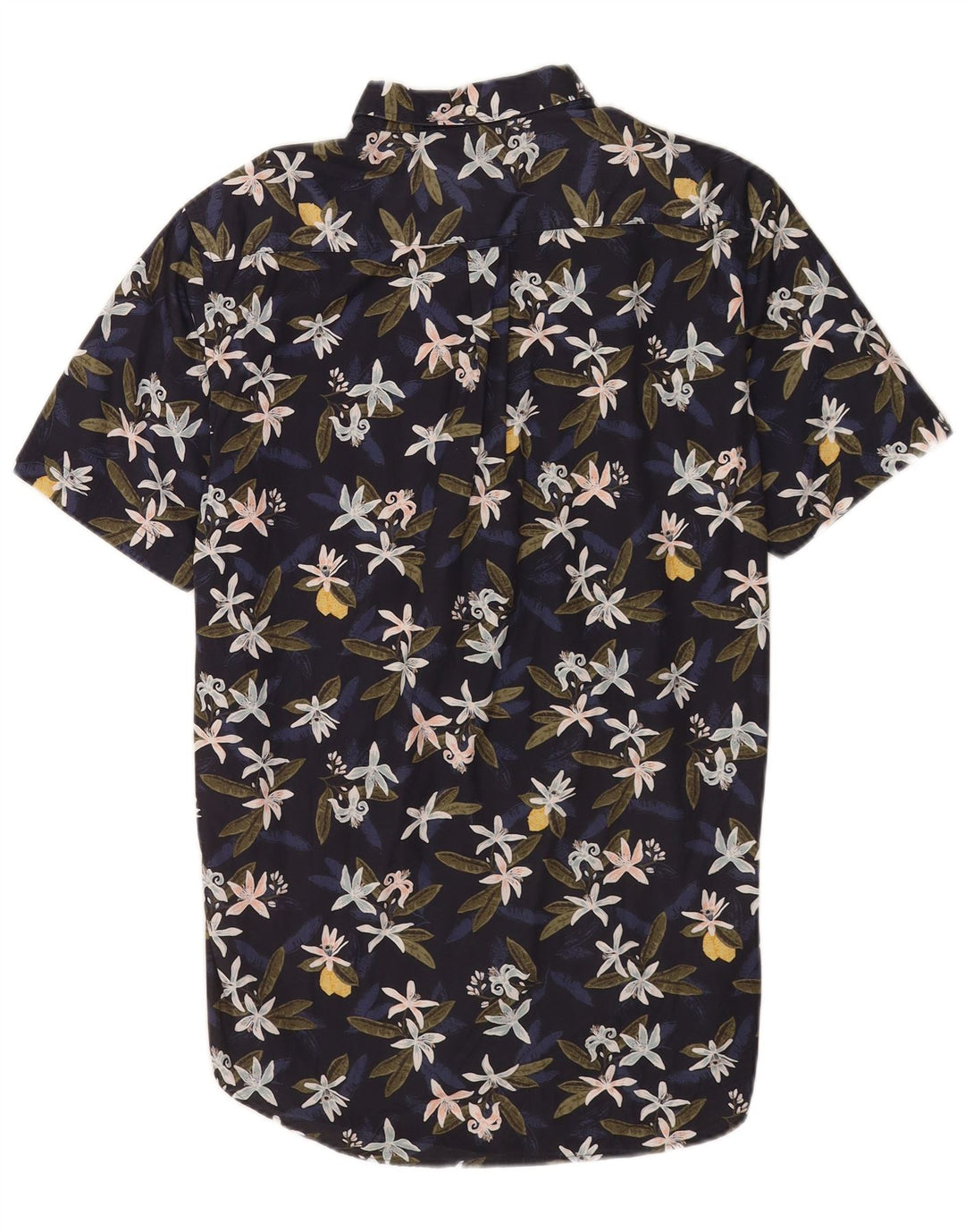 Gant Mens Short Sleeve Shirt Size 39/40 15 3/4Medium Blue Floral