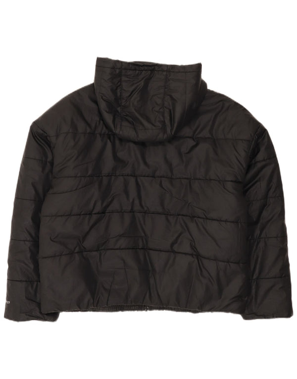 Nike Womens Therma-Fit Hooded Oversized Padded Jacket UK 16 Large Black