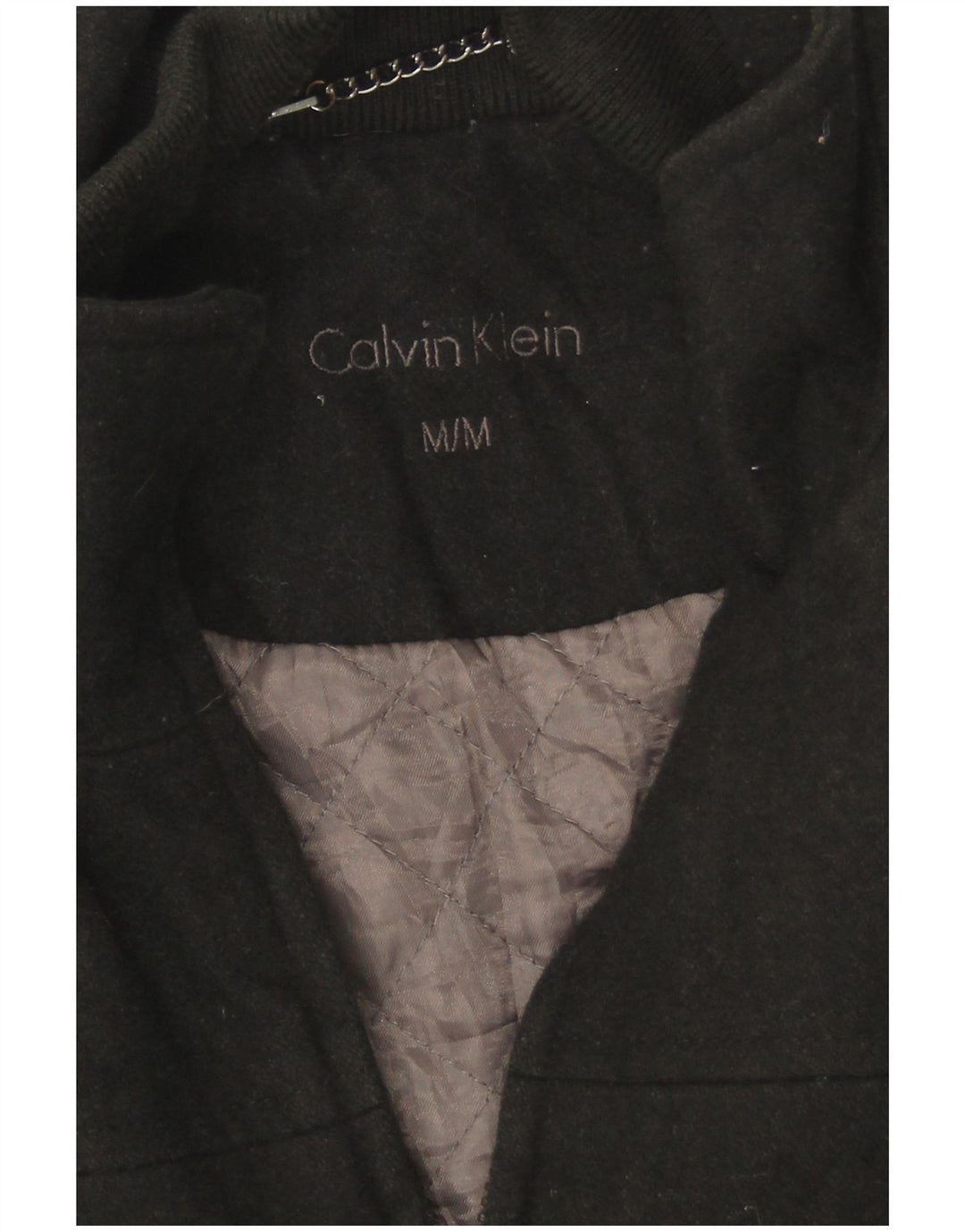 Calvin Klein Mens Windbreaker Jacket UK 38 Medium Black