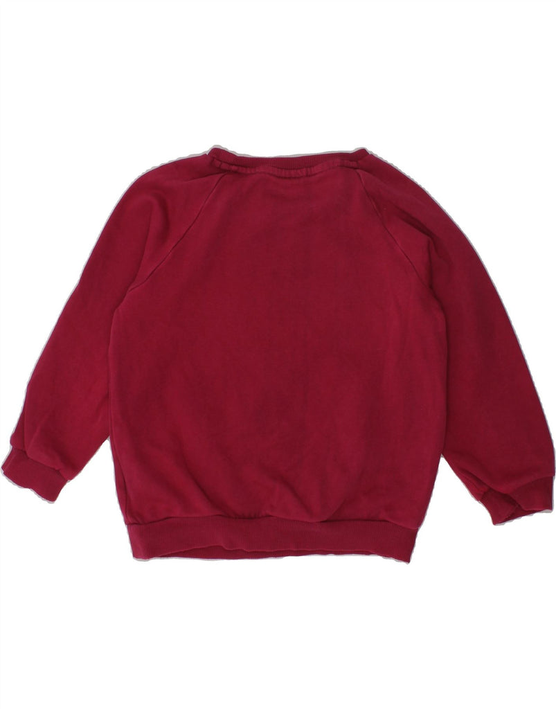 ADIDAS Girls Graphic Sweatshirt Jumper 3-4 Years Maroon Cotton | Vintage Adidas | Thrift | Second-Hand Adidas | Used Clothing | Messina Hembry 