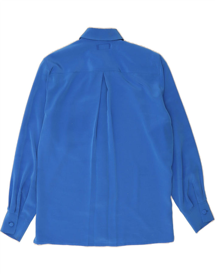 RENATO BALESTRA Womens Shirt Blouse IT 44 Medium Blue Polyester Vintage Renato Balestra and Second-Hand Renato Balestra from Messina Hembry 