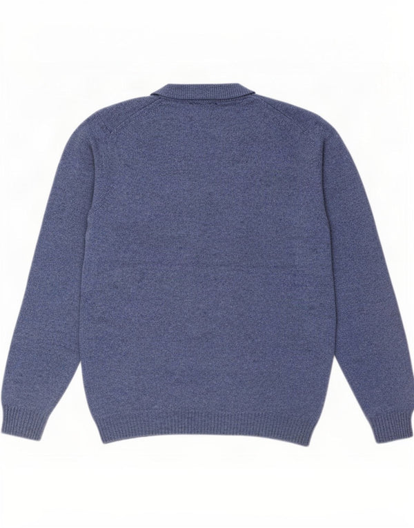 Vintage Mens Crew Neck Jumper Sweater Large Blue