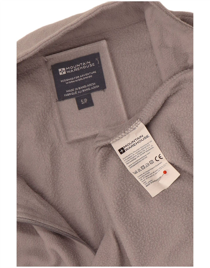 Mountain Warehouse Womens Zip Neck Fleece Jumper UK 10 Small Grey Polyester