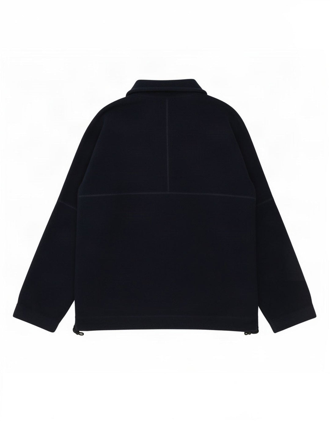 Colmar Mens Button Neck Fleece Jumper Medium Navy Blue Polyester