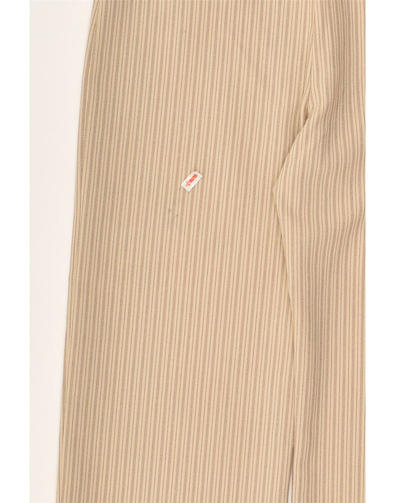 VINTAGE Womens Bootcut Casual Trousers IT 44 Medium W26 L30 Beige Striped | Vintage Vintage | Thrift | Second-Hand Vintage | Used Clothing | Messina Hembry 