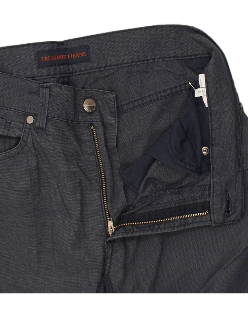 TRUSSARDI JEANS Mens Straight Casual Trousers W33 L31  Navy Blue | Vintage Trussardi Jeans | Thrift | Second-Hand Trussardi Jeans | Used Clothing | Messina Hembry 