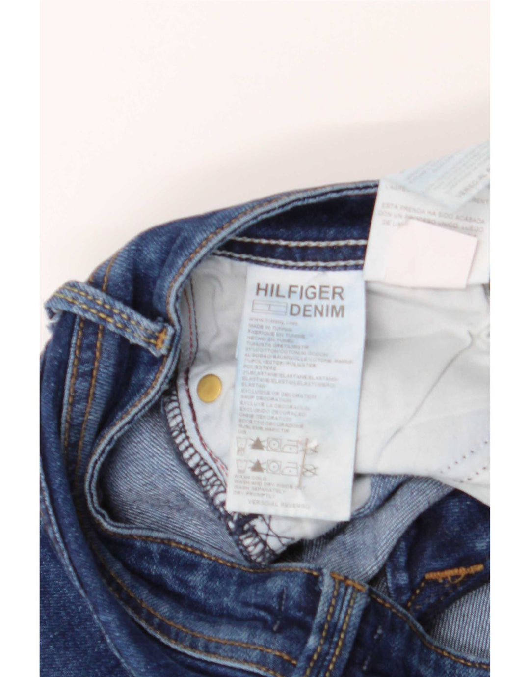 Tommy Hilfiger Womens Slim Jeans W28 L32 Blue Cotton