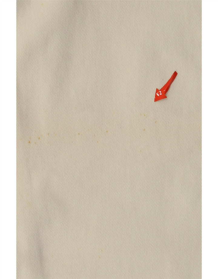 Mash Mens Tapered Jeans IT 48 Medium W32 L33 White Cotton