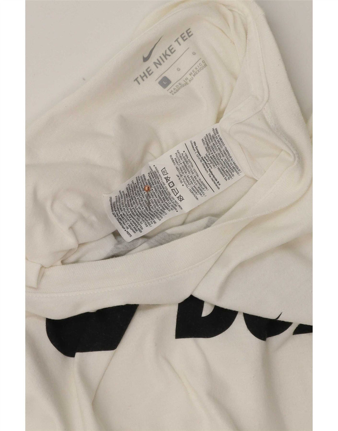 Nike Mens Graphic T-Shirt Top Large White Cotton
