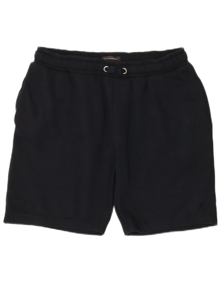 French Connection Mens Sport Shorts Large  Black Cotton